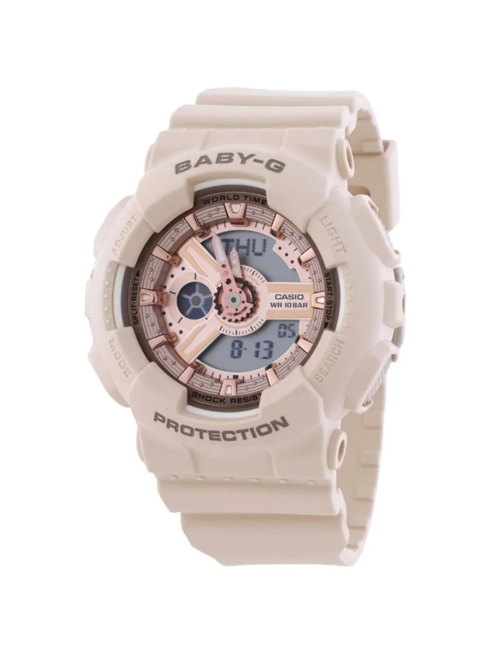 NWT Casio Baby-G Alarm World Time Quartz Analog-Digital Watch